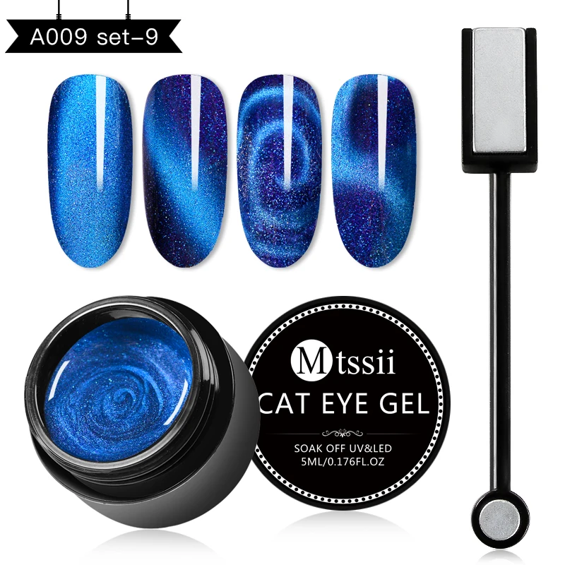 Mtssii магнит Гель-лак для ногтей 5D кошачий глаз УФ-гель для ногтей Хамелеон для использования с магнитом Гель-лак для маникюра впитывающийся эмалированный лак - Цвет: HHZH03609