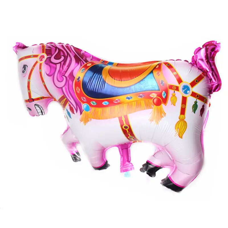 XXPWJ New cartoon horse style aluminum balloon children's holiday party