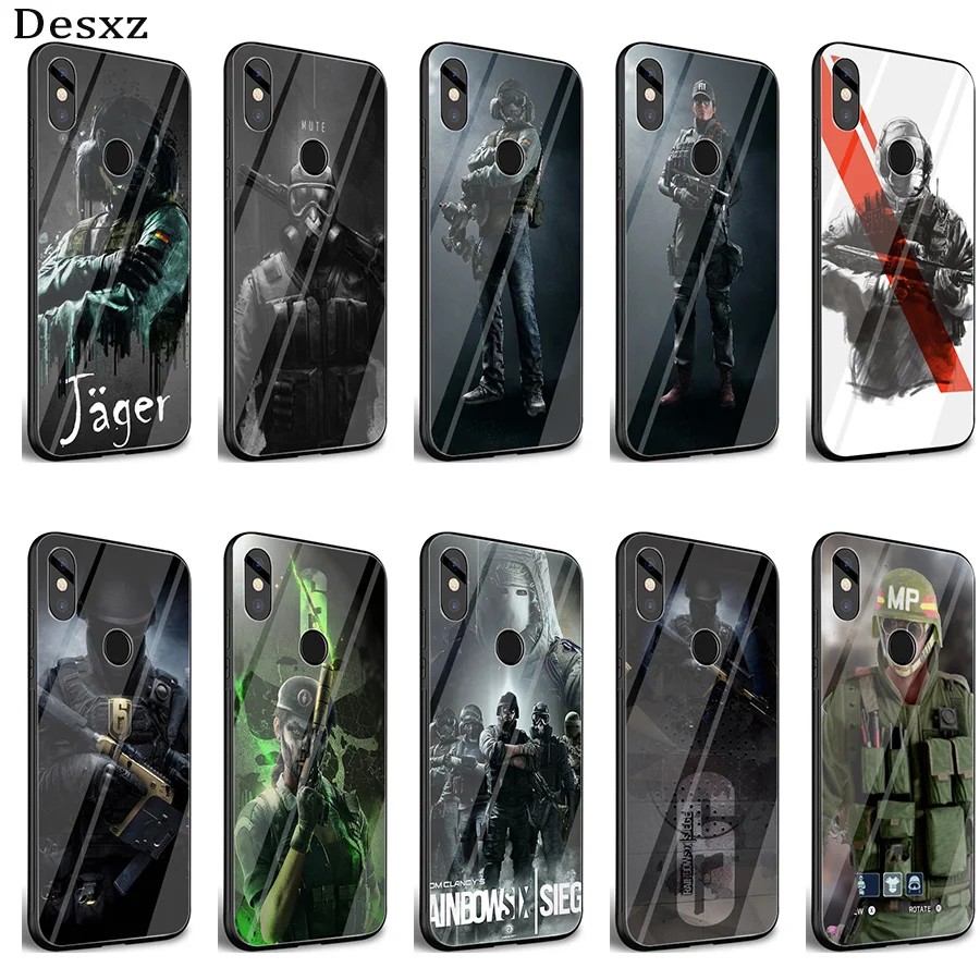 

Glass Grand Core Prime Alpha Rainbow Six Siege Operation Case Cover for Xiaomi Mi 8 Lite 9 A1 A2 Redmi Note 5 6 7 Pro 6A 4X F1