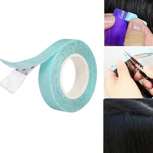 20 шт./лот, крепкая, 1 см х 3 м, двухсторонняя, супер липкая клейкая лента для наращивания волос, для уток кожи, супер клейкая лента