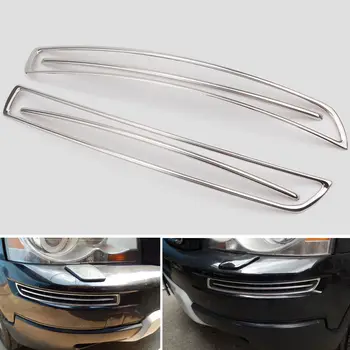

4pcs Stainless Steel Car Front Bumper Air Intake Molding Trims For Volvo XC90 2008 2009 2010 2011-2014 Accessories Car Styling