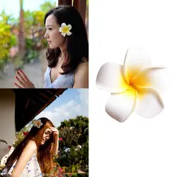 Заколки 2018 Новый Гавайский Holidy заколки 6 шт./компл. Для женщин Плюмерия цветок зажим для волос аксессуары женские милые Головные уборы