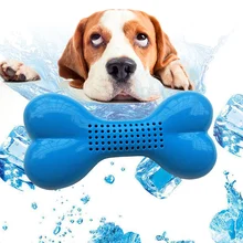 1 шт. домашних собак Лето утолщение жажду костей Антибактериальная губка ядро высвобождения воды ТПР и пены кости игрушки для домашних животных