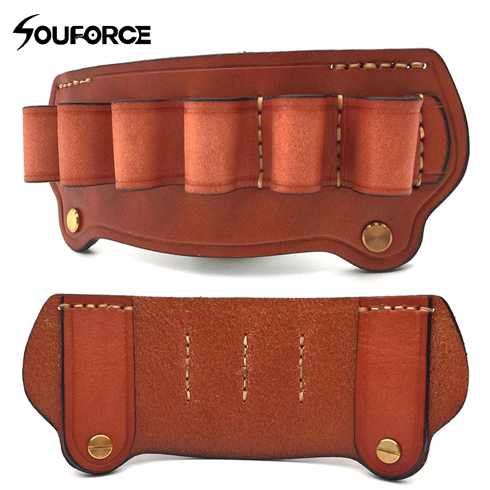Держатель для патрона из натуральной кожи 12 г 6 картриджей|shotgun shell holder|pouch airsoftshotgun