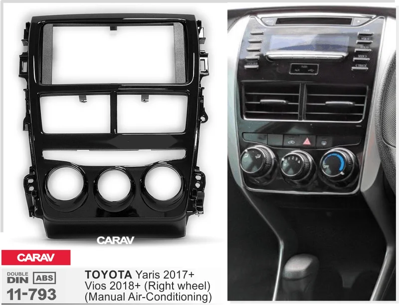 CARAV 11-793 Высокое качество радио фасции для TOYOTA Yaris+, Vios+ рамка для DVD CD отделка установочный комплект