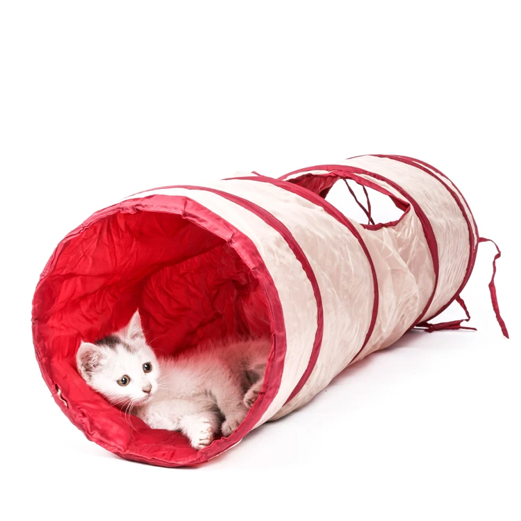 

1PCS Pet Toys Doggy Cat Tunnel Tubes Collapsible Crinkle Kitten Rabbit Play Funny Tunnels
