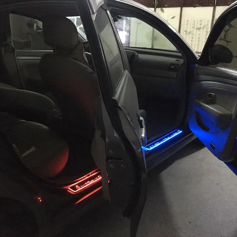 Применим к RUMION потокового динамического светодиодный светильник двери приветственная педаль/динамическое освещение порог автомобиля для Toyota Auris yaris l