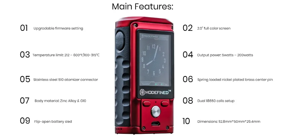 Modefined Draco 200W Box Mod-2