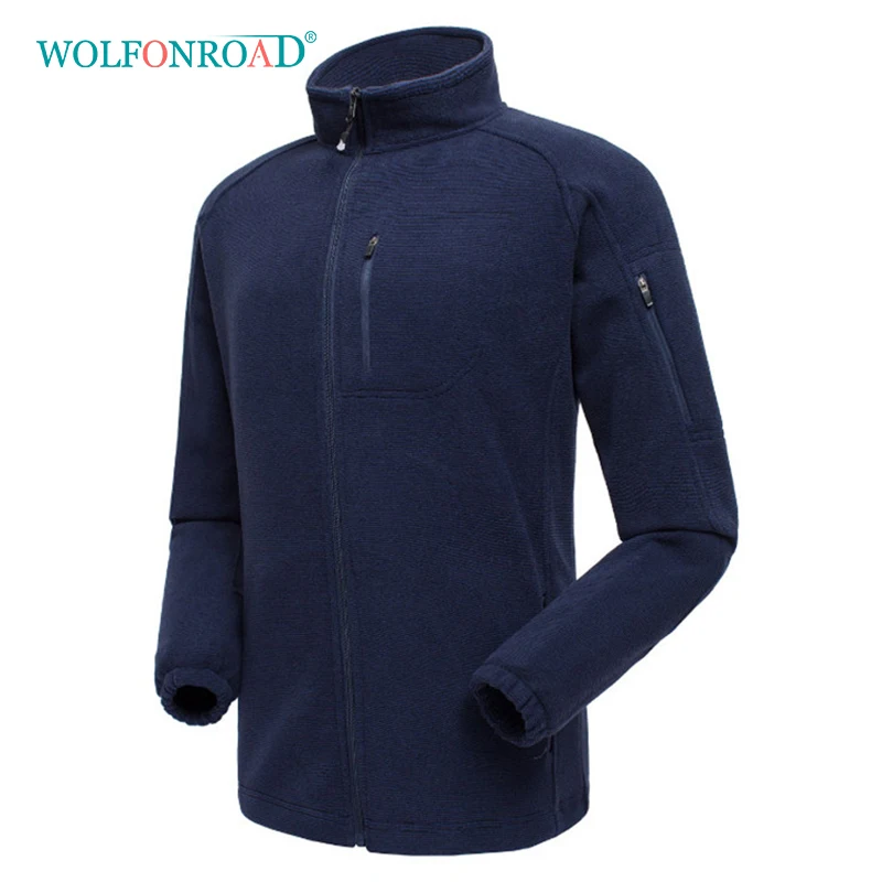 

WOLFONROAD Men Winter Softshell Fleece Jacket Coat Hiking Camping Thermal Jackets Outdoor Sport Windproof Sweatshirt Men Jackets