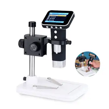 Elecrow New Arrival 500x Portable USB 2.0 & USB 1.1 Compatible Digital Microscope with 2.4inch HD Screen Integrated Stand