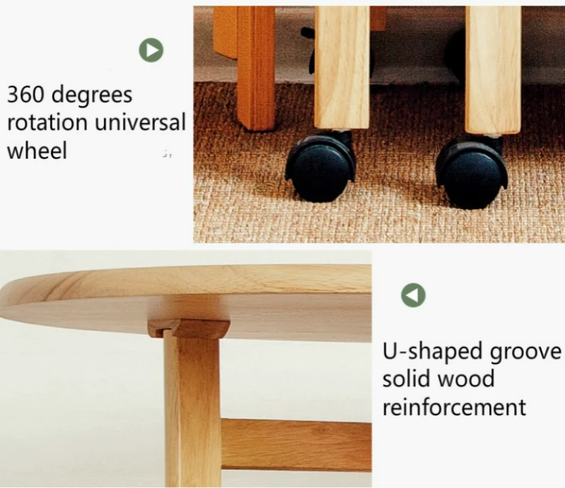 Wooden Foldable Dining Table with Wheel Household Table and Chair Set Simple Multifunction Solid Wood Table Stable Storage Desk Wooden Foldable Dining Table with Wheel Household Table and Chair Set Simple Multifunction Solid Wood Table Stable Storage Desk