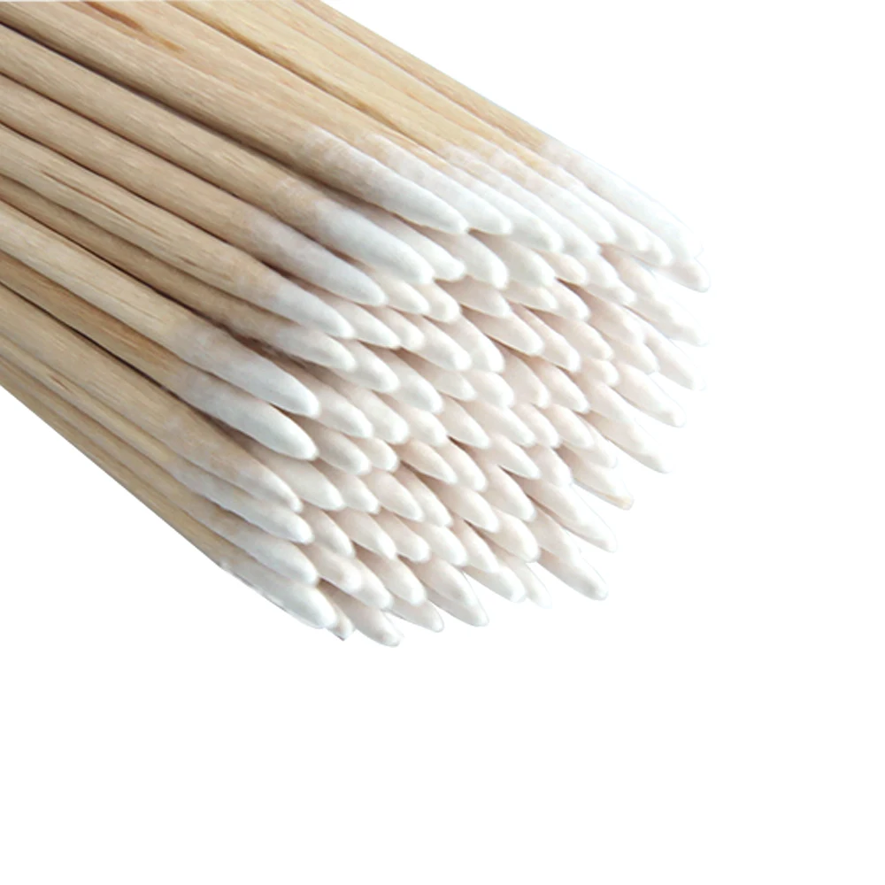 5*100 шт/мешок ватные палочки с деревянной ручкой для татуажа макияж Microblade ватные палочки косметические ватные палочки