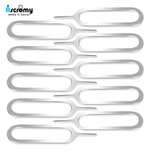 10 pièces plateau de retrait de carte Sim outil d'éjection de carte Sim clé de broche Sim pour iPhone XS Max XR X 8 Plus Xiao mi mi 9 Samsung S10 Plus S10 +