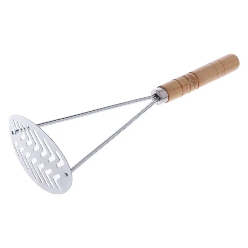 Stainless Steel Mesh Shape Potatoes Masher Professional Mash Tool