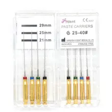 Зубные корень канала очистки пасты перевозчики 25 мм стоматологический lentulo для заполнения пасты стоматологический инструмент