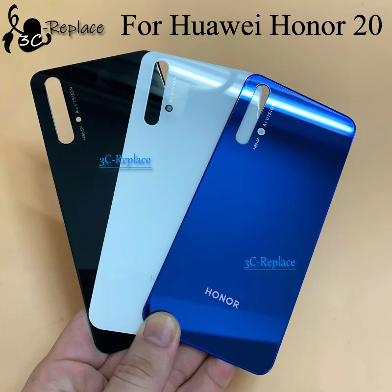Оригинальный черный/синий/белый экран 6 3 дюйма новинка для Huawei Honor 20 задняя крышка
