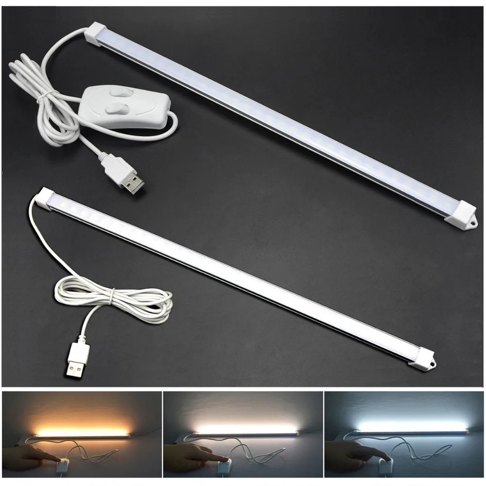 

USB LED Bar Light DC 5V Eyes Protection LED Rigid Strip LED Reading Light desk lamp for Kitchen Under Cabinet Lighting
