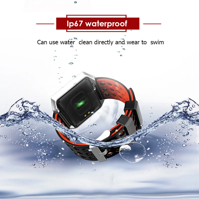 COOLLOAD CK12 Fitness Tracker Blood Pressure For Android 4.4 and above iOS 8.2 and above Waterproof Smart Watch