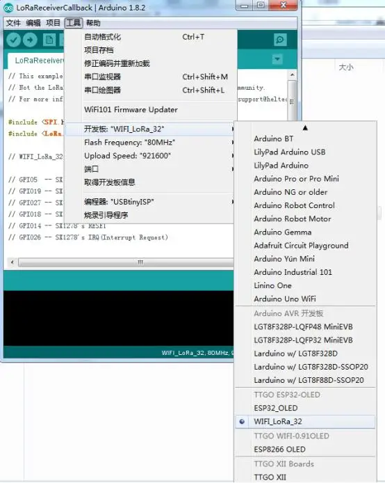 Module de développement LILYGO® TTGO LORA32 868Mhz SX1276 ESP32 avec écran Oled, Bluetooth, WIFI Lora