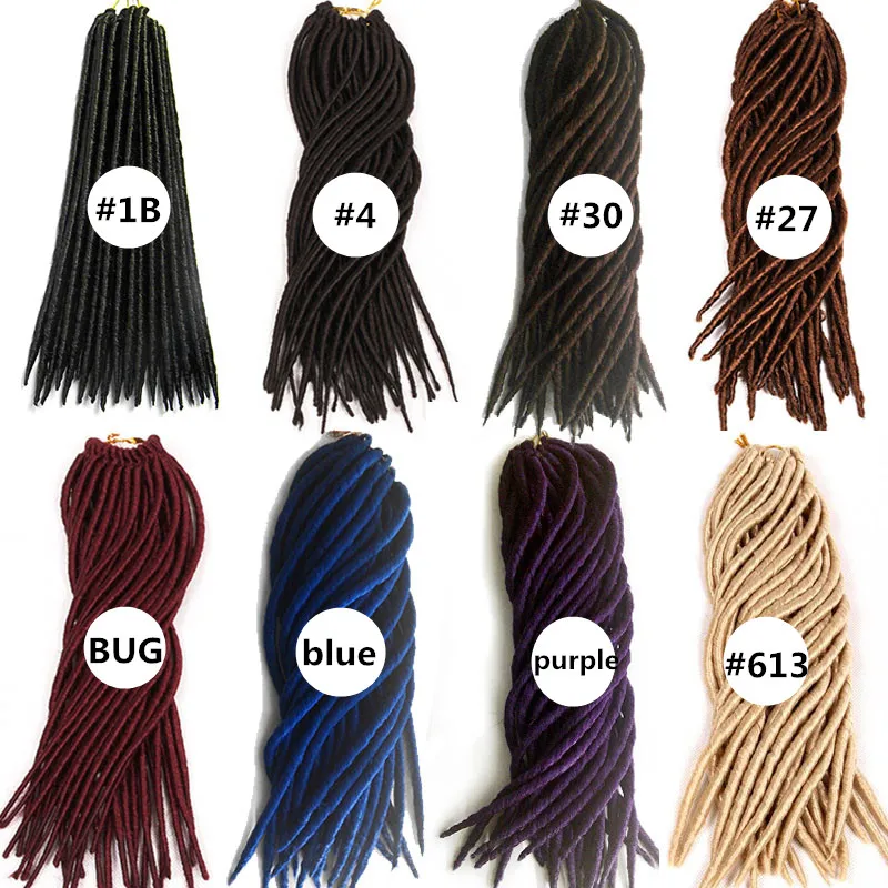 synthetic Braiding crochet hair dreadlocks Kanelalon Hair Extension  (24)