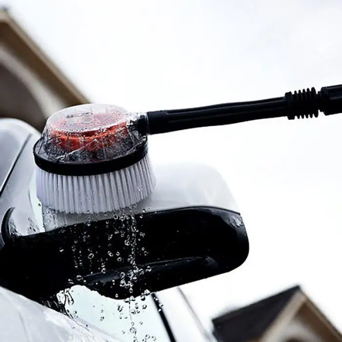 Сделать Акция! Новейшие Вращающийся щетка для мытья Универсальный Давление шайба шланг пылесоса инструменты для чистки автомобилей