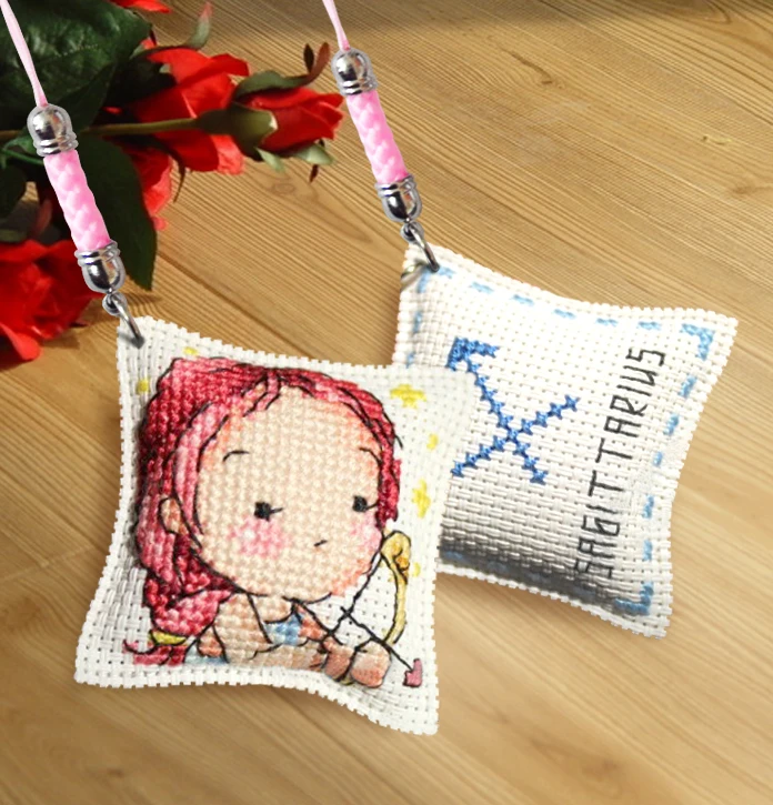 DIY ремесло Стич крестиком аксессуары для телефона девушки пластиковая ткань