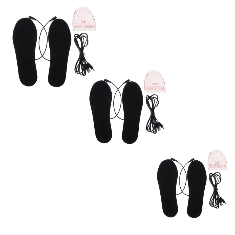 

Electric Insoles USB Heated Shoes Rechargeable Cutter Warm Keep Boots Powered