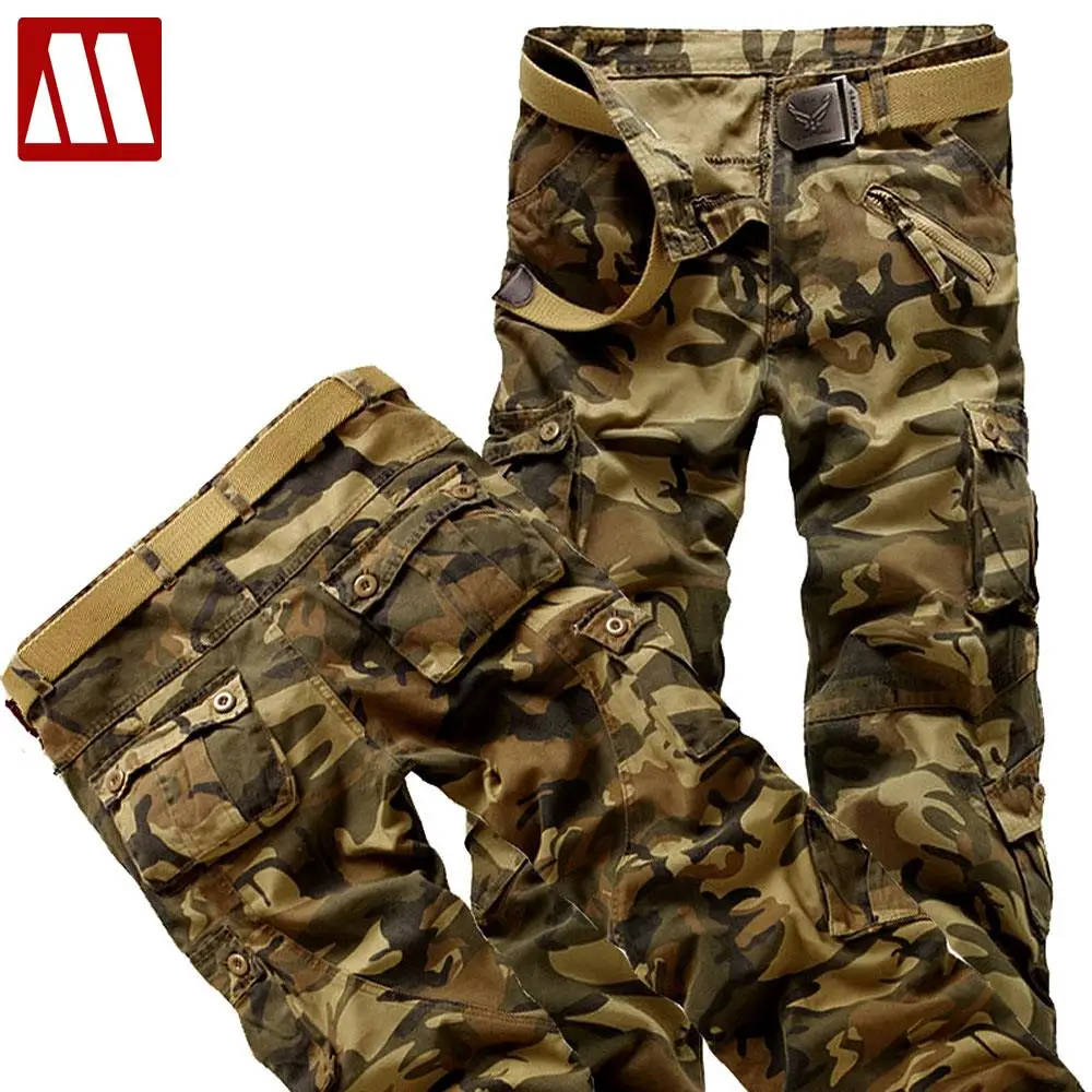 Men/'s Loose Cargo Carpenter Casual Overalls Cotton Sport Work Pants Plus Size