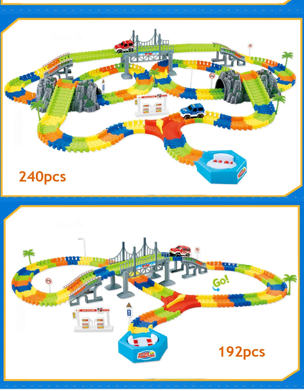 DIY железная дорога магический гоночный трек игровой набор изгиб гибкий гоночный трек электронный флэш-светильник Развивающие игрушки для детей мальчиков
