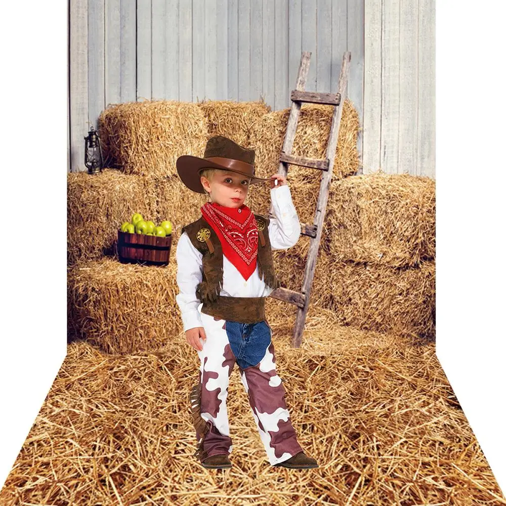 country Haystack Scene photography backdrop Newborn children Studio vinyl&polyester photoshoot farm rustic barn party background