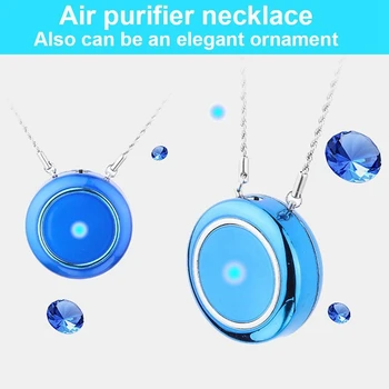 

Personal Wearable Air Purifier Necklace/Mini Portable Air Freshner Ionizer/Negative Ion Generator/Odor Eliminator/Remove Smoke