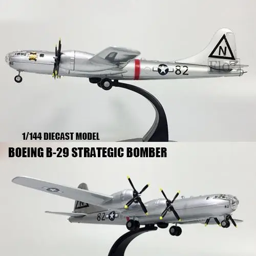 Второй мировой войны Boeing B-29 Strategic Bomber 1/144 отлитая модель самолета |