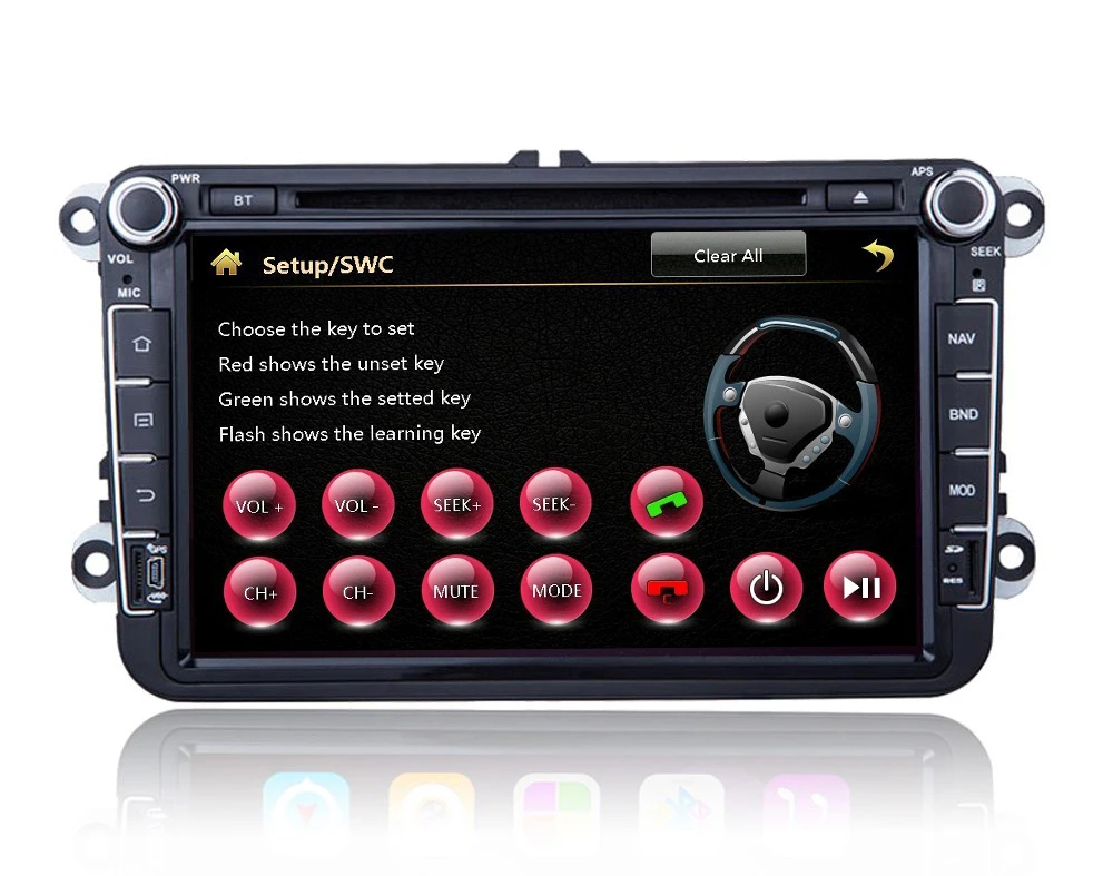 Best 8 inch in-dash Car DVD player with GPS navigation,audio Radio stereo,USB/SD BT/TV Canbus,car multimedia headunit for VW universa 3