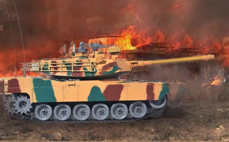 50 см Большой размер Америка M1A2 2,4 г дистанционное управление Танк 1:18 RC боевой танк пули Запуск гусеничный пистолет ствол на 320 градусов вращающийся танк