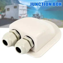 Double Cable Entry Gland Cable Box Waterproof ABS for Moterhome Solar Panels #1