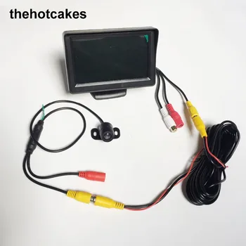 

thehotcakes 2 in1 4.3 Inch Auto TFT LCD Rear View Parking Color LED Night Vision CCD Monitor+ Mini Backup Camera