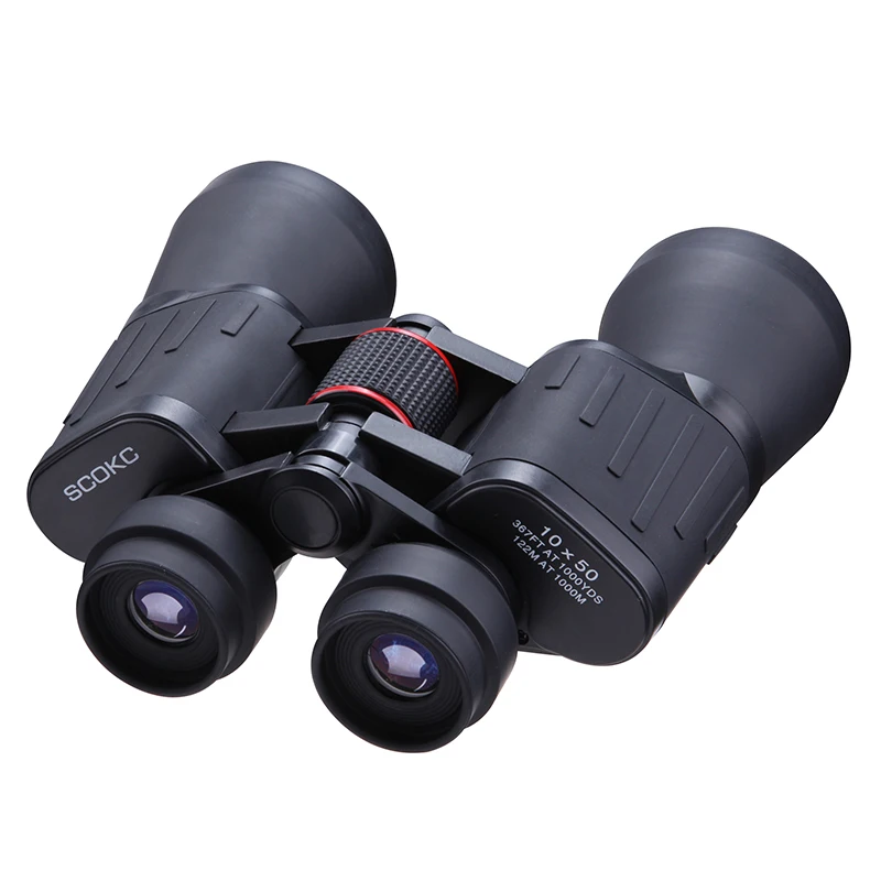 SCOKC 8x40 10x50 مناظير واسعة الزاوية حقل كبير من الرؤية عالية الوضوح المعيشة للماء باك 7 بريزم الصيد