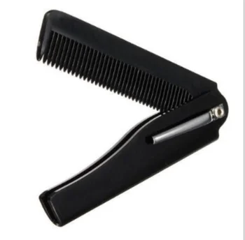 

Foldable Hair Comb Pocket Clip Hair Moustache Beard Comb Hair Styling Tool Hairdressing Hair Comb For Men Women / by dhl 200pcs