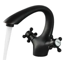 Oil Rubbed Bronze Dual Cross Handles Mixer Taps Bathroom Vessel Sink Basin Faucet  anf279