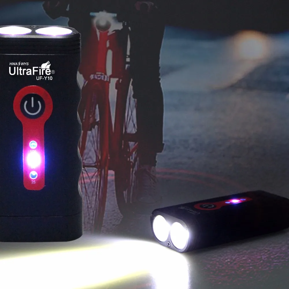 Ultrafire Новый велосипедный светильник с USB зарядкой фонарь для езды на горном