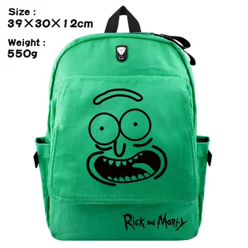 

Anime Rick and Morty Backpack Schoolbag Casual Teenagers Men Women Student Canvas School Bags Travel Bags Knapsack Mochila Gift