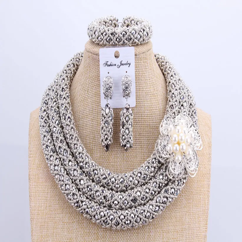 Свадебные ювелирные наборы в африканском стиле 3 слоя|african jewelry set|beaded setbrand sets |