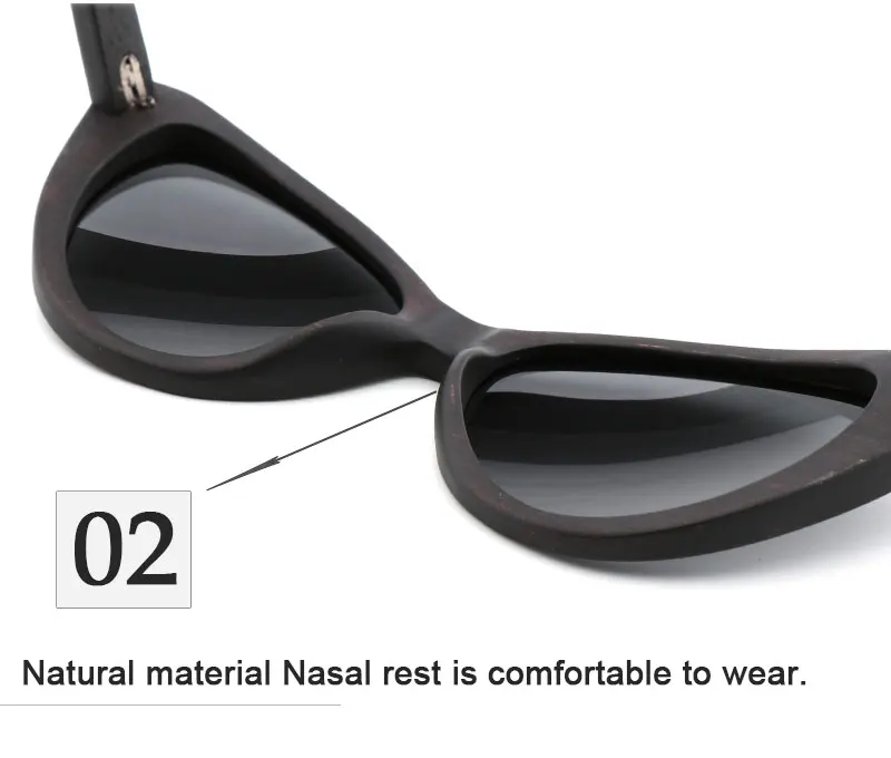 big cat eye sunglasses Brand Design Fashion Cat Eye Polarized Sunglasses Wood Sun Glasses Female Eyewear Blue Sunglasses case Gafas de sol fashion sunglasses