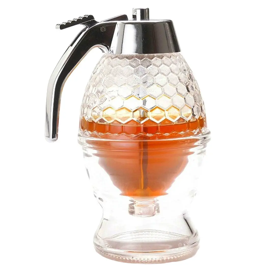 Honey Jars Honey Dispenser Jar Glass Honey Dispenser Pot Syrup
