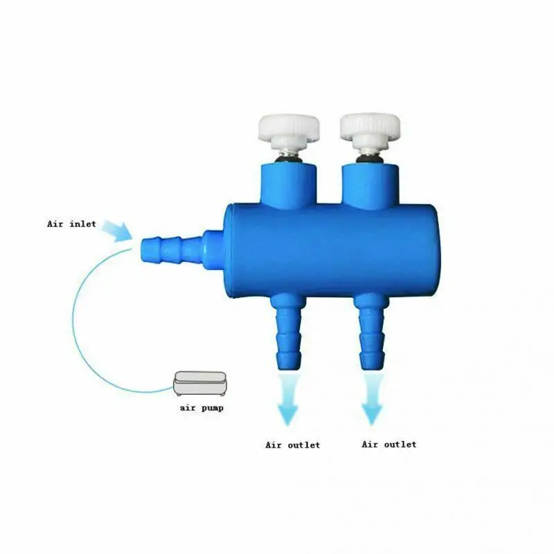 2, 3, 4, 5, 6 рычажный переключатель аквариума распределитель воздушного потока коллектор управления воздушный насос аксессуары кислородная трубка выход полезный