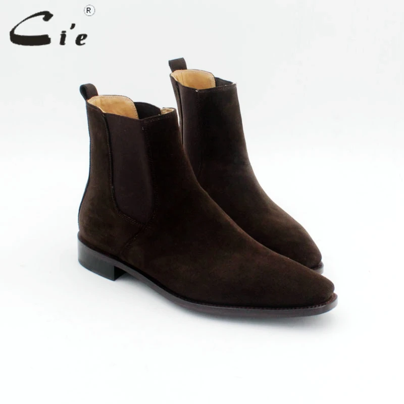 CIE Мужская goodyear welted Chelsea Boot натуральной телячьей кожи нижняя подошва calfsuede верхний ручной работы умножьте цвета загрузки A172 - Цвет: coffee suede