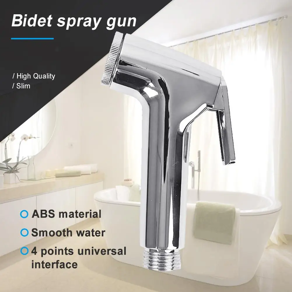 

Universal Handheld ABS Slim Bathroom Toilet Bidet Facuet Shower Sprayer Head