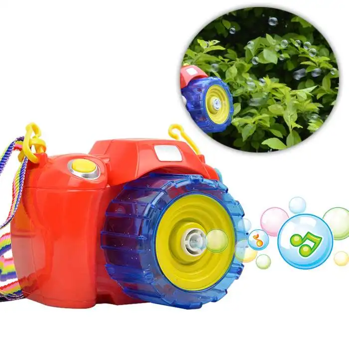Blow Gun Toy Children Electric Bubble Soap Camera Water Blowing Maker
