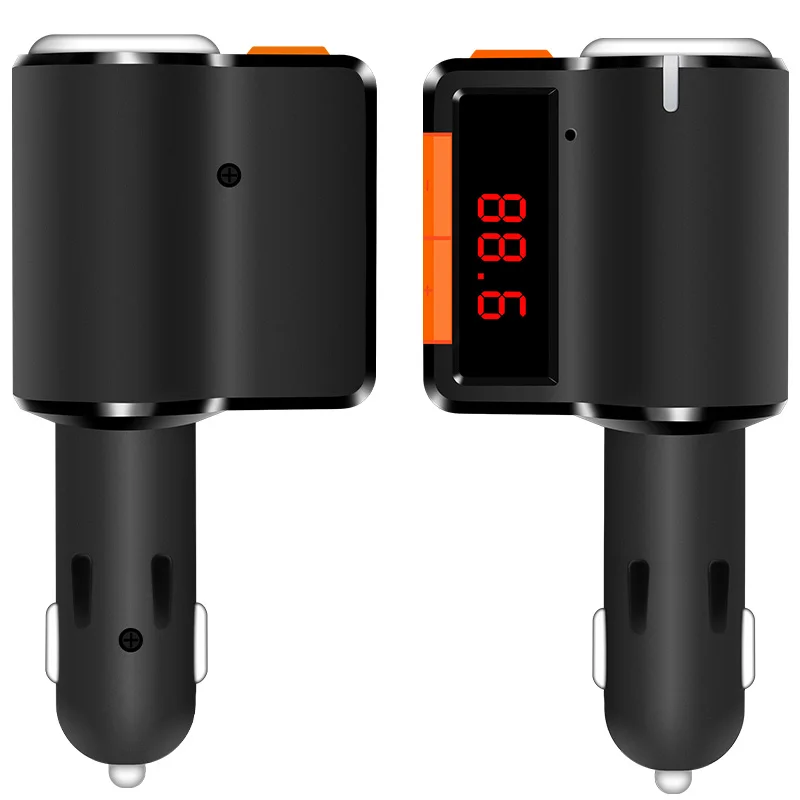 YUANMINGSHI Bluetooth Автомобильный fm-передатчик громкой автомобильный комплект Dual USB Зарядное устройство Автомобильный MP3-плеер с прикуривателя светодиодный Дисплей