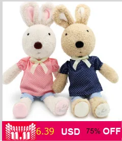 Le sucre Kawaii rabbit 30 см одежда Одна Шляпа Кролик плюшевые детские мягкие игрушки куклы Подарки, одежду можно снять